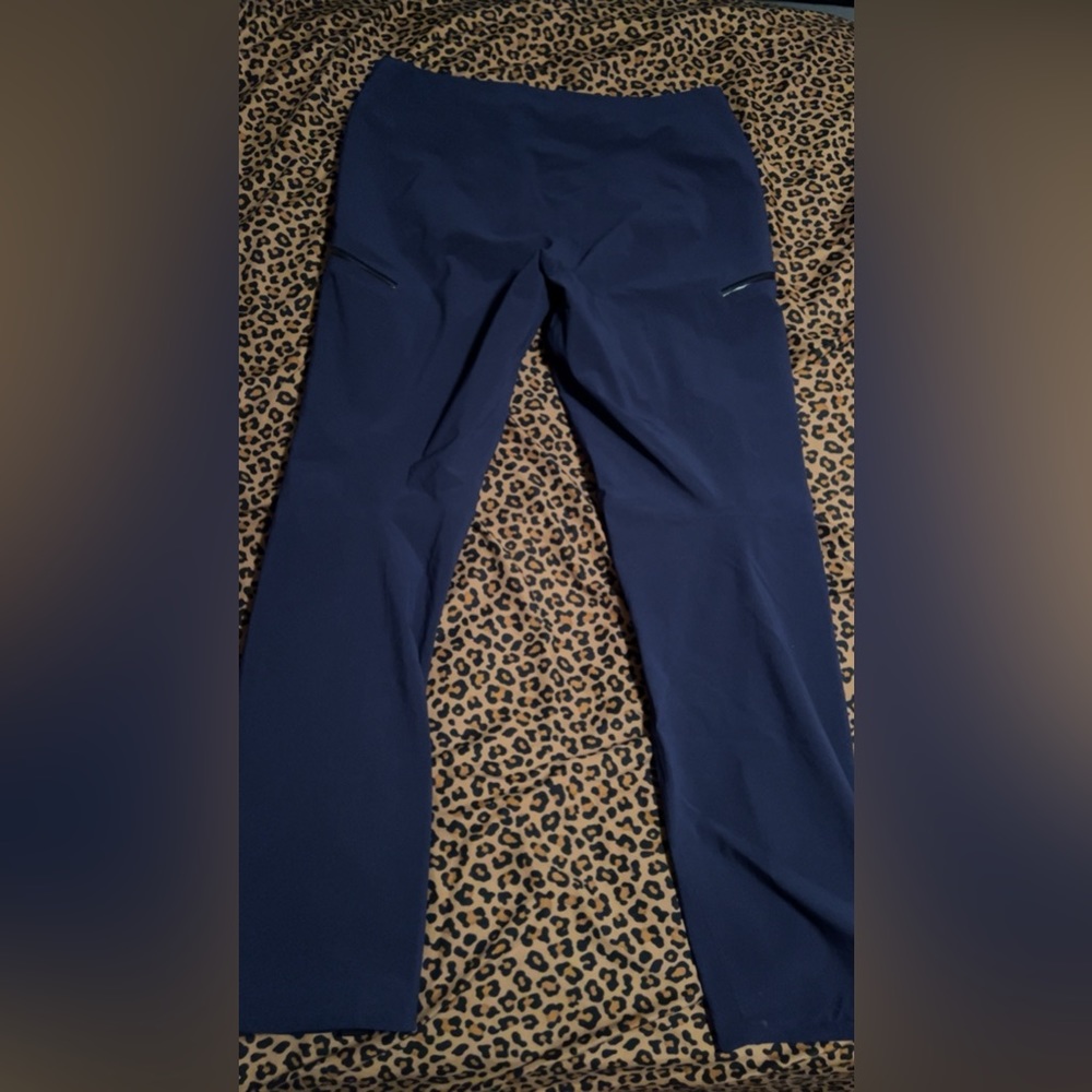 women’s patagonia snow pants size large in color navy